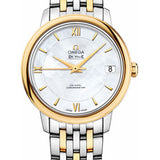 Omega De Ville Prestige Co-Axial Watch - 32.7 mm Steel And Yellow Gold Case - Mother-Of-Pearl Dial - 424.20.33.20.05.001