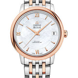 Omega De Ville Prestige Co-Axial Watch - 32.7 mm Steel And Red Gold Case - Mother-Of-Pearl Dial - Two-Tone Steel And Red Gold Bracelet - 424.20.33.20.05.002