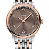 Omega De Ville Prestige Co-Axial Watch - 32.7 mm Steel And Red Gold Case - Chestnut Dial - 424.20.33.20.13.001