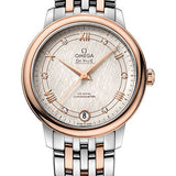 Omega De Ville Prestige Co-Axial Watch - 32.7 mm Steel And Red Gold Case - Ivory Silvery Dial - 424.20.33.20.52.003