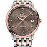 Omega De Ville Prestige Co-Axial Watch - 36.8 mm Steel And Red Gold Case - Chestnut Dial - 424.20.37.20.13.001