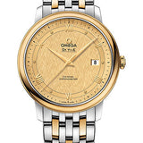 Omega De Ville Prestige Co-Axial Watch - 39.5 mm Steel And Yellow Gold Case - Champagne Dial - 424.20.40.20.08.001