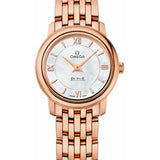 Omega De Ville Prestige Quartz Watch - 24.4 mm Red Gold Case - Mother-Of-Pearl Dial - 424.50.24.60.05.002