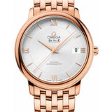 Omega De Ville Prestige Co-Axial Watch - 36.8 mm Red Gold Case - Silver Dial - 424.50.37.20.02.001