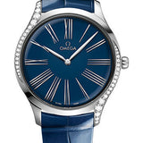 Omega De Ville Tresor Quartz - 39 mm Steel Case - Blue Opaline Pvd Dial - Blue Leather Strap - 428.18.39.60.03.001