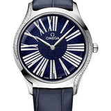 Omega De Ville Tresor Quartz - 36 mm Canopus Gold Case - Bold Blue Dial - Blue Leather Strap - 428.58.36.60.53.001