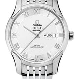 Omega De Ville Hour Vision Co-Axial Master Chronometer Annual Calendar Watch - 41 mm Steel Case - Two-Zone -Silver Dial - 433.10.41.22.02.001