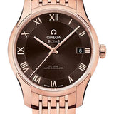 Omega De Ville Hour Vision Co-Axial Master Chronometer Watch - 41 mm Sedna Gold Case - Two-Zone Brown Dial - 433.50.41.21.13.001