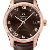 Omega De Ville Hour Vision Co-Axial Master Chronometer Watch - 41 mm Sedna Gold Case - Two-Zone Brown Dial - Brown Leather Strap - 433.53.41.21.13.001