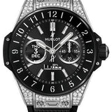 Hublot Big Bang e Titanium Diamonds Watch - 42 mm - Digital Hublot Dial - Black Rubber Strap-440.NX.1106.RX.1704