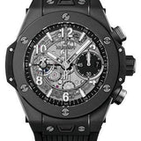 Hublot Big Bang Unico Black Magic Watch - 42 mm - Black Skeleton Dial - Black Structured Rubber Strap-441.CI.1171.RX