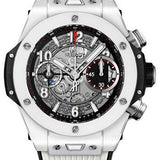 Hublot Big Bang Unico White Ceramic 42mm Watch - 42 mm - Black Skeleton Dial-441.HX.1170.RX