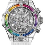 Hublot Big Bang Unico Sapphire Rainbow Watch - 42 mm - Skeleton Dial-441.JX.4802.RT.4099