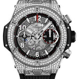 Hublot Big Bang Unico Titanium Pave 42mm Watch - 42 mm - Black Skeleton Dial-441.NX.1170.RX.1704