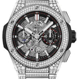 Hublot Big Bang Integral Titanium Pave Watch - 42 mm - Black Skeleton Dial-451.NX.1170.NX.3704