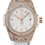 Hublot Big Bang One Click King Gold White Pave Watch - 39 mm - White Dial-465.OE.2080.RW.1604