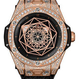 Hublot Big Bang Sang Bleu King Gold Pave Watch-465.OS.1118.VR.1704.MXM18