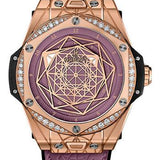 Hublot Big Bang One Click Sang Bleu King Gold Pink Diamonds Watch - 39 mm - And Pink Dial Limited Edition of 100-465.OS.89P8.VR.1204.MXM20