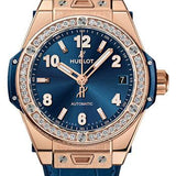 Hublot Big Bang One Click King Gold Blue Diamonds Watch - 39 mm - Blue Dial-465.OX.7180.LR.1204