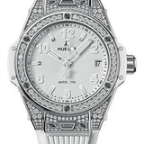 Hublot Big Bang One Click Steel White Pave Watch - 39 mm - White Dial-465.SE.2010.RW.1604