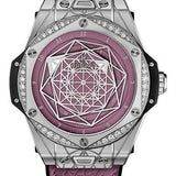 Hublot Big Bang One Click Sang Bleu Steel Pink Diamonds Watch - 39 mm - And Pink Dial Limited Edition of 200-465.SS.89P7.VR.1204.MXM20