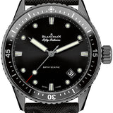 Blancpain Fifty Fathoms Bathyscaphe Black Ceramic Sail-Canvas Men's Watch - 5000 0130 B52A