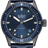 Blancpain Fifty Fathoms Bathyscaphe Ceramic Blue Sail-Canvas Men's Watch - 5000 0240 O52A