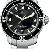 Blancpain Fifty Fathoms Automatique Black Dial Steel Men's Watch - 5015 1130 71S