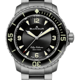 Blancpain Fifty Fathoms Automatique Black Dial Titanium Men's Watch - 5015 12B30 98B