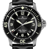 Blancpain Fifty Fathoms Automatique Titanium Black Sail-Canvas Men's Watch - 5015 12B30 B52B