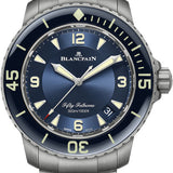 Blancpain Fifty Fathoms Automatique Titanium Blue Men's Watch - 5015 12B40 98B