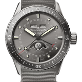 Blancpain Fifty Fathoms Bathyscaphe Quantieme Complet Phases de Lune NATO Men's Watch - 5054 1210 NAGA