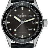 Blancpain Fifty Fathoms Bathyscaphe Quantieme Annuel Black Canvas Men's Watch - 5071 1110 B52A