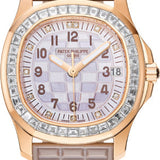 Patek Philippe Aquanaut Luce Haute Joaillerie Rose Gold Diamonds Mother of Pearl Beige Diamond Dial - 5072R-001