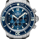 Blancpain Fifty Fathoms Chronographe Flyback Steel Blue Dial Men's Watch - 5085FB 1140 71B