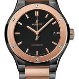 Hublot Classic Fusion Ceramic King Gold Bracelet Watch - 45 mm - Black Dial-510.CO.1180.CO