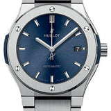 Hublot Classic Fusion Blue Titanium Bracelet Watch-510.NX.7170.NX