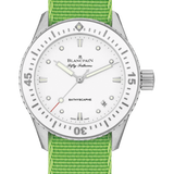 Blancpain Fifty Fathoms Bathyscaphe 38mm Ultra-Slim Bright Green Ladies Watch - 5100 1127 NAHA