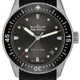 Blancpain Fifty Fathoms Bathyscaphe 38mm Steel Black NATO Men's Watch - 5100B 1110 NABA