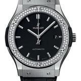 Hublot Classic Fusion Titanium Diamonds Watch - 45 mm - Black Dial-511.NX.1171.LR.1104