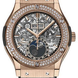 Hublot Classic Fusion Aerofusion Moonphase King Gold Diamonds Watch-517.OX.0180.LR.1104