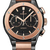 Hublot Classic Fusion Chronograph Ceramic King Gold Bracelet Watch - 45 mm - Black Dial-520.CO.1180.CO