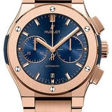 Hublot Classic Fusion Blue Chronograph King Gold Bracelet Watch-520.OX.7180.OX