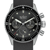 Blancpain Fifty Fathoms Bathyscaphe Chronographe Flyback Grey NATO Men's Watch - 5200 1110 NABA