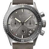 Blancpain Fifty Fathoms Bathyscaphe Chronographe Flyback Titanium Grey Canvas Men's Watch - 5200 1210 G52A