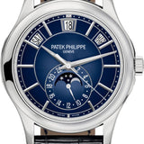 Patek Philippe Complications Annual Calendar Moon Phase White Gold Blue Dial - 5205G-013