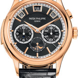 Patek Philippe Grand Complications Minute Repeater 42 mm Chronograph Perpetual Calendar Rose Gold Black Dial - 5208R-001