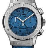 Hublot Classic Fusion Chronograph Berluti Scritto Ocean Blue Limited Edition of 250 Watch-521.NX.050B.VR.BER18