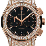 Hublot Classic Fusion Chronograph Gold Pave Watch-521.OX.1181.LR.1704