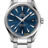 Omega Seamaster Aqua Terra 150 M Master Co-Axial Specialty Olympic Collection PyeongChang 2018 Limited Edition of 2018 Watch - 41.5 mm Steel Case - Teak Concept Blue Dial - 522.10.42.21.03.001